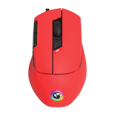 MARVO M428 WIRED GAMING MOUSE, 4800DPI 7 PROGRAMMABLE BUTTONS, RED