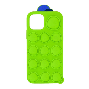 Ancus TPU Pop It Case with Strap for Apple iPhone 11 Green with Pattern and Lanyard